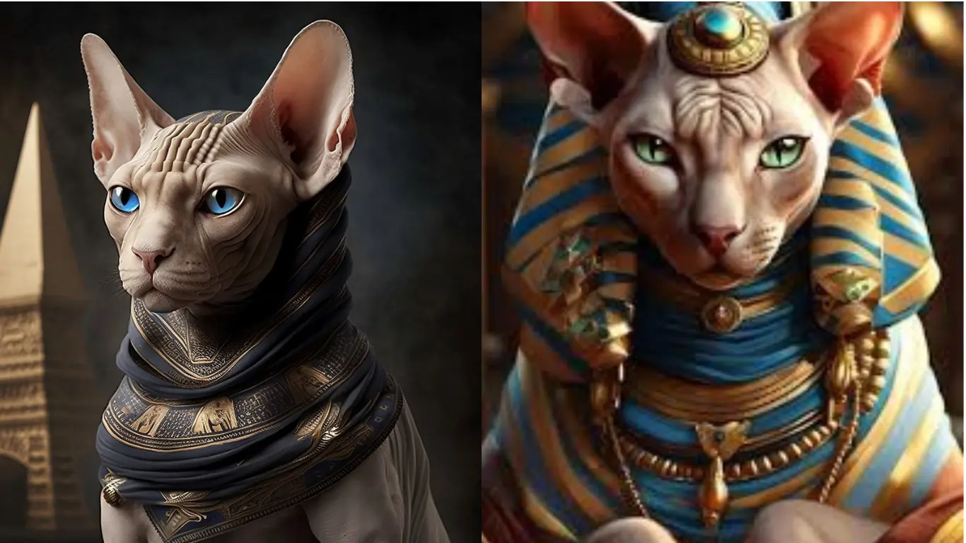 The Sphynx Cat Egyptian Cat God