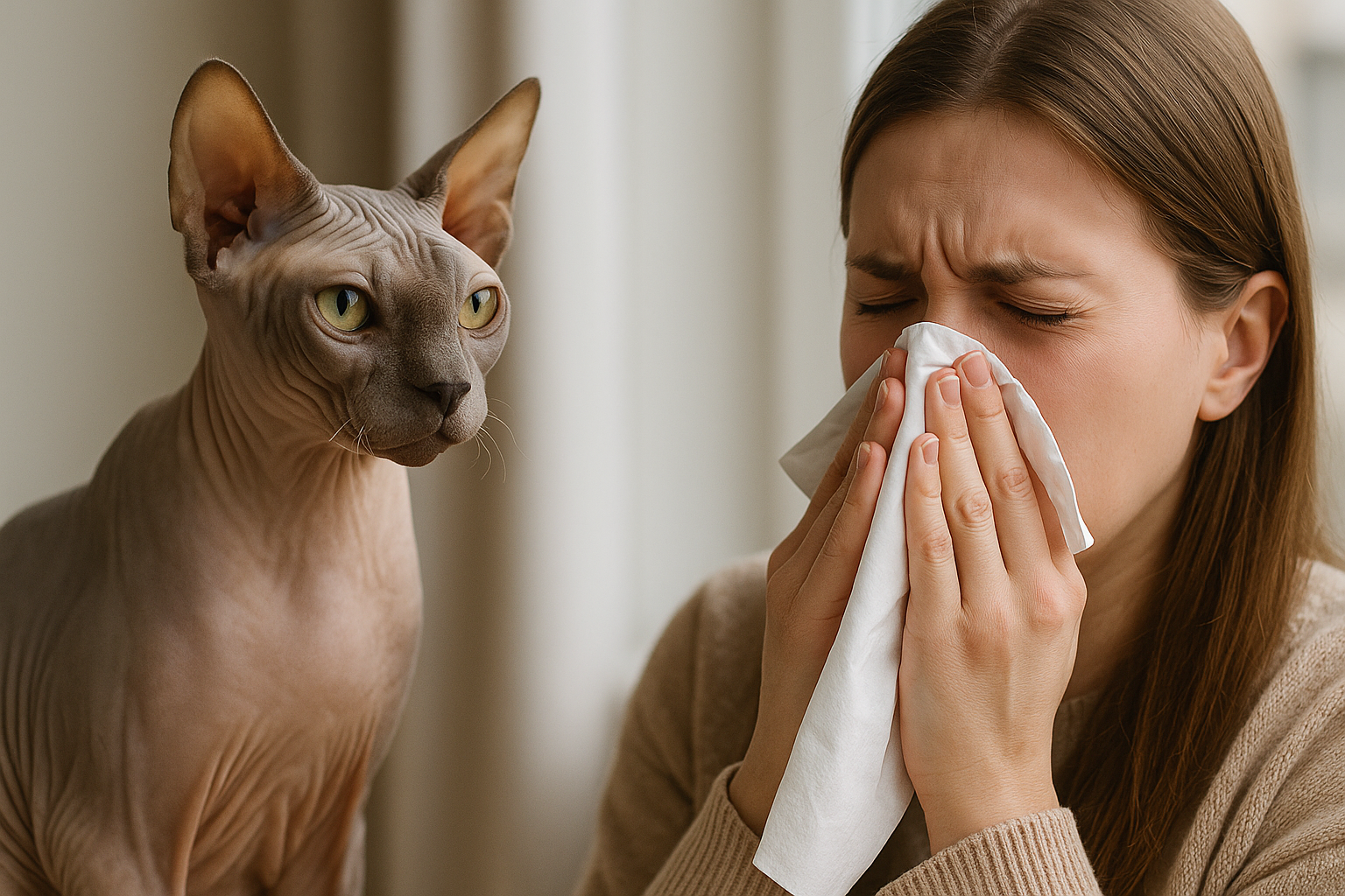 Can I Get a Sphynx Cat If I'm Allergic To Cats