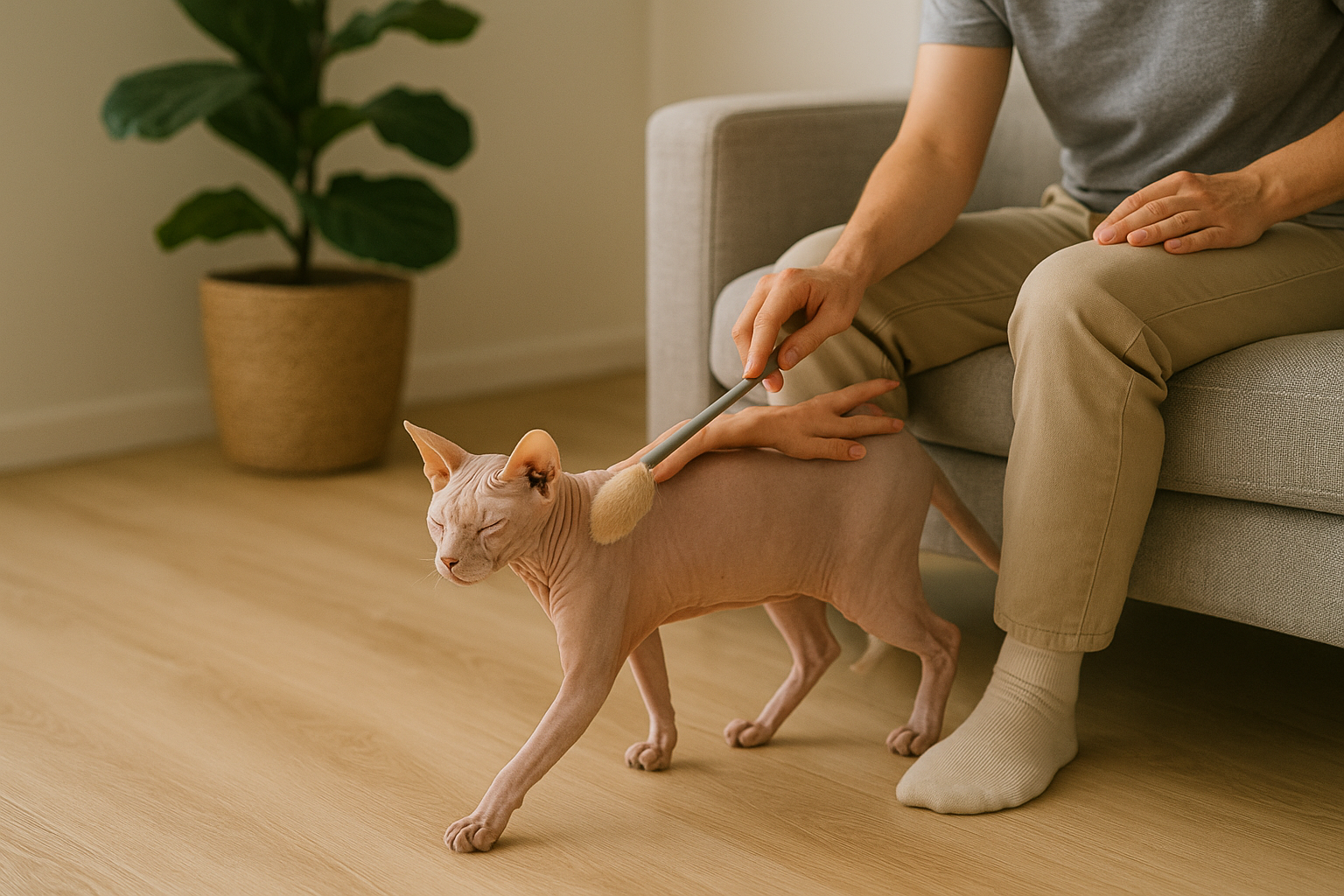 Blind Hairless Cat Blind Hairless Cat