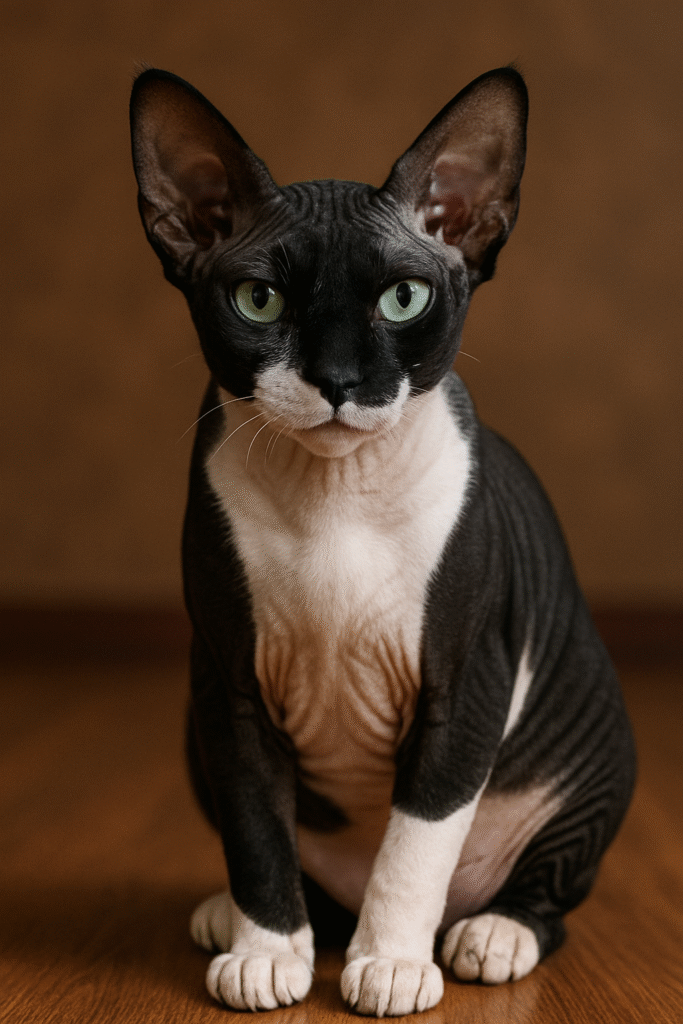 Tuxedo Sphynx Cat