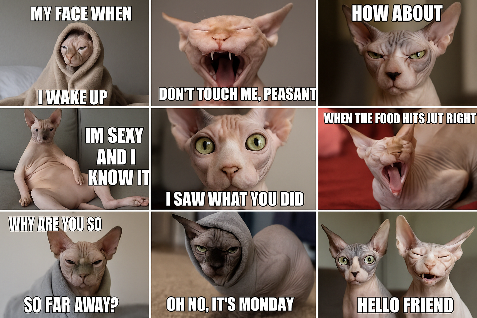 Funny Sphynx Cat Memes