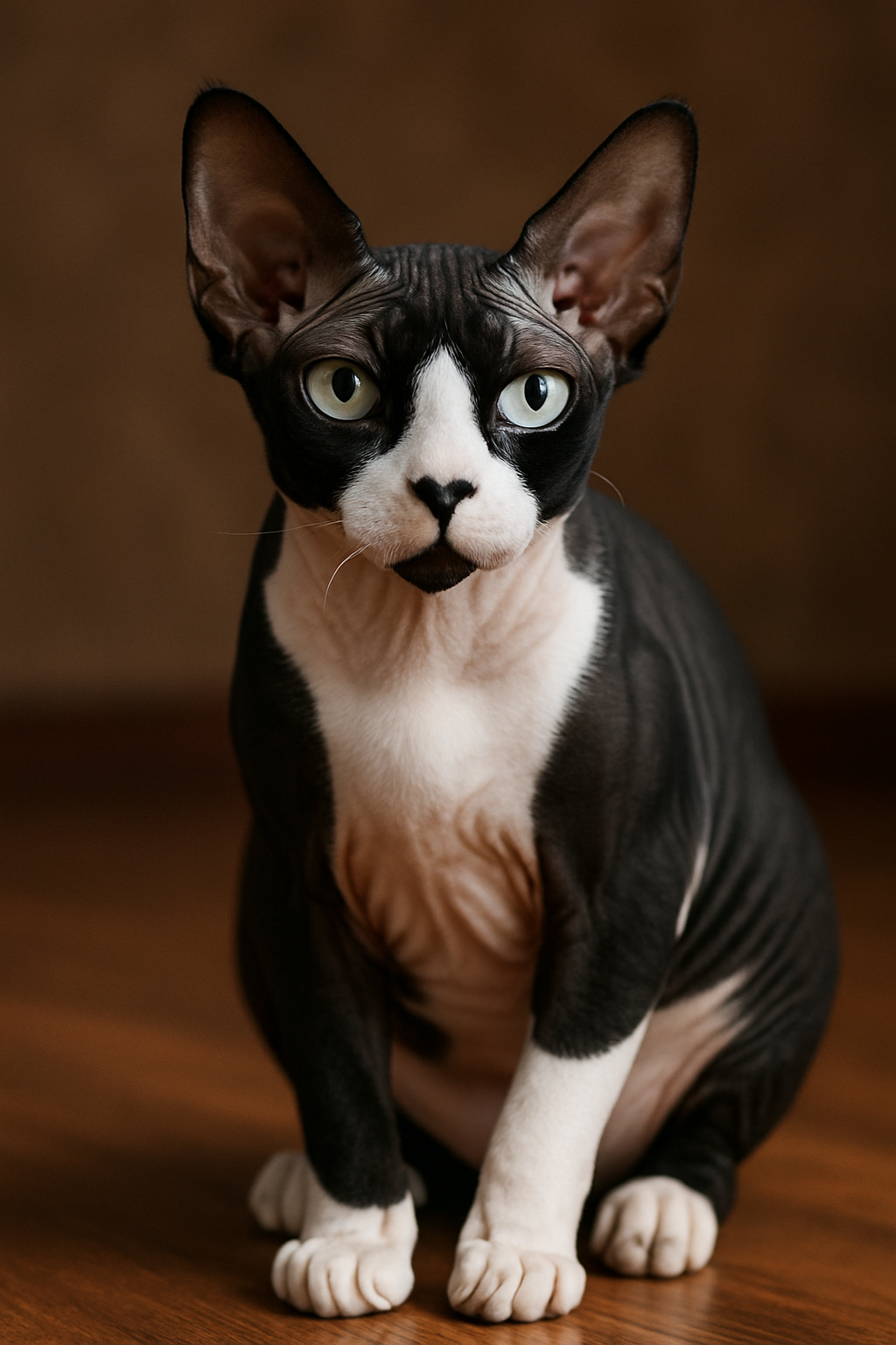 Tuxedo Sphynx Cat