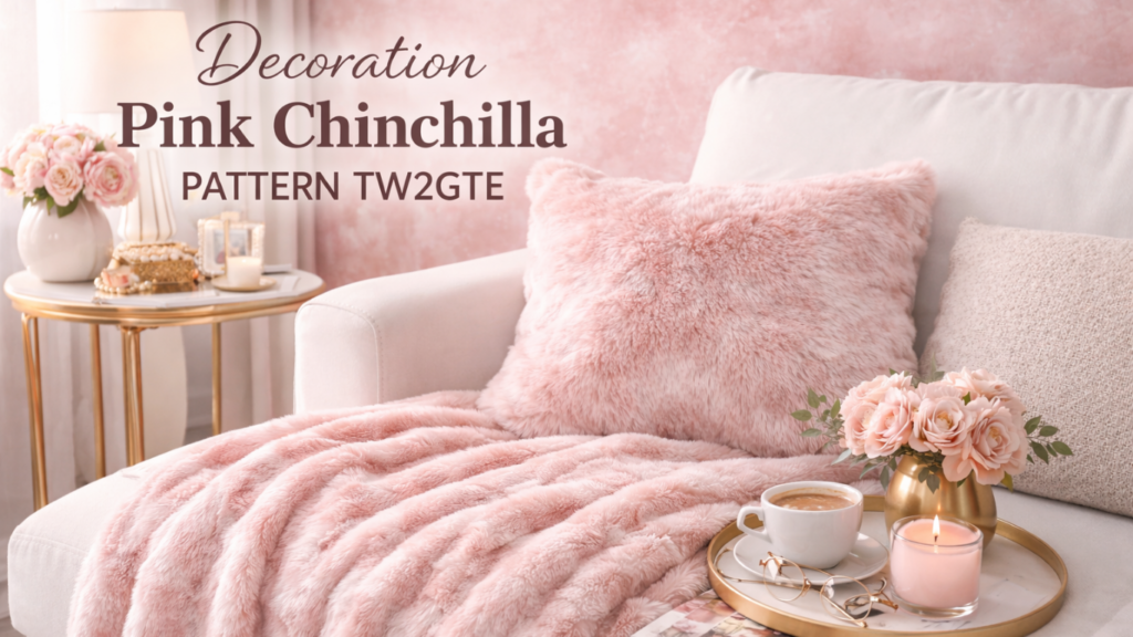 Decoration Pink Chinchilla Pattern TW2GTE