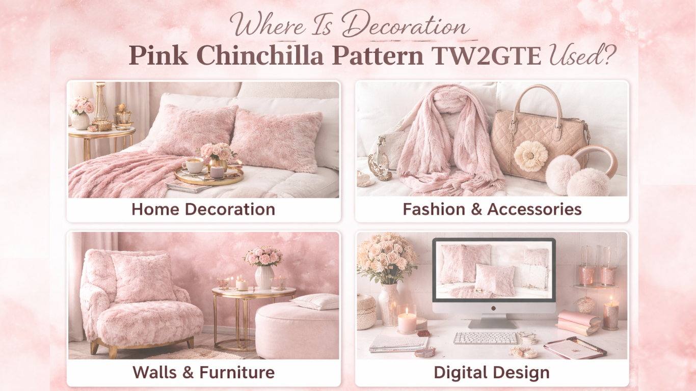 Decoration Pink Chinchilla Pattern TW2GTE
